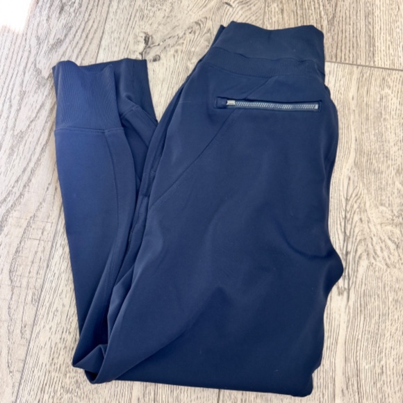 Athleta Women's Venice High Rise Joggers pants Navy Small Brand New Condition! S - Picture 5 of 5